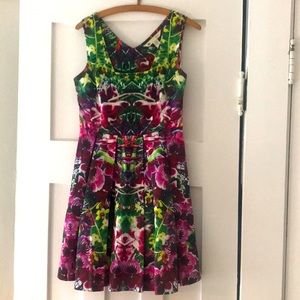 YUMI floral cocktail dress.